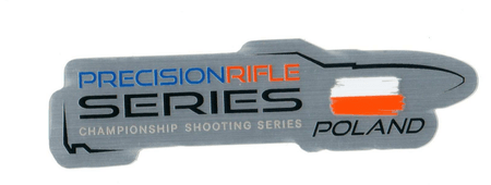 Naklejka PRS Poland Series 12 cm szczotkowane aluminium